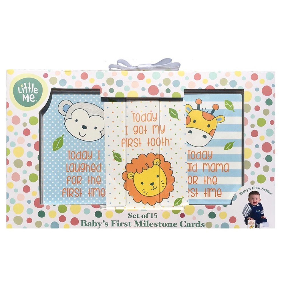 Little Me Baby Boy First Milestone Selfie Cards